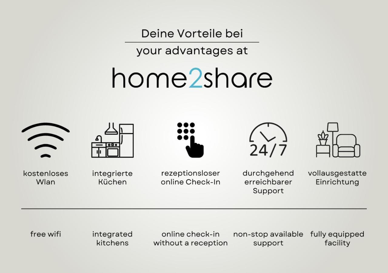 Stilvolle 3-Zimmer Apartments I Home2Share Lengerich Eksteriør billede