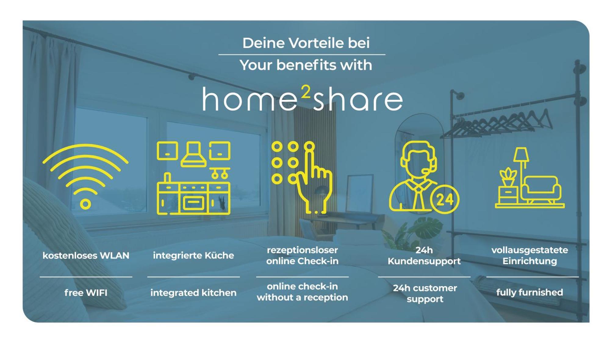 Stilvolle 3-Zimmer Apartments I Home2Share Lengerich Eksteriør billede